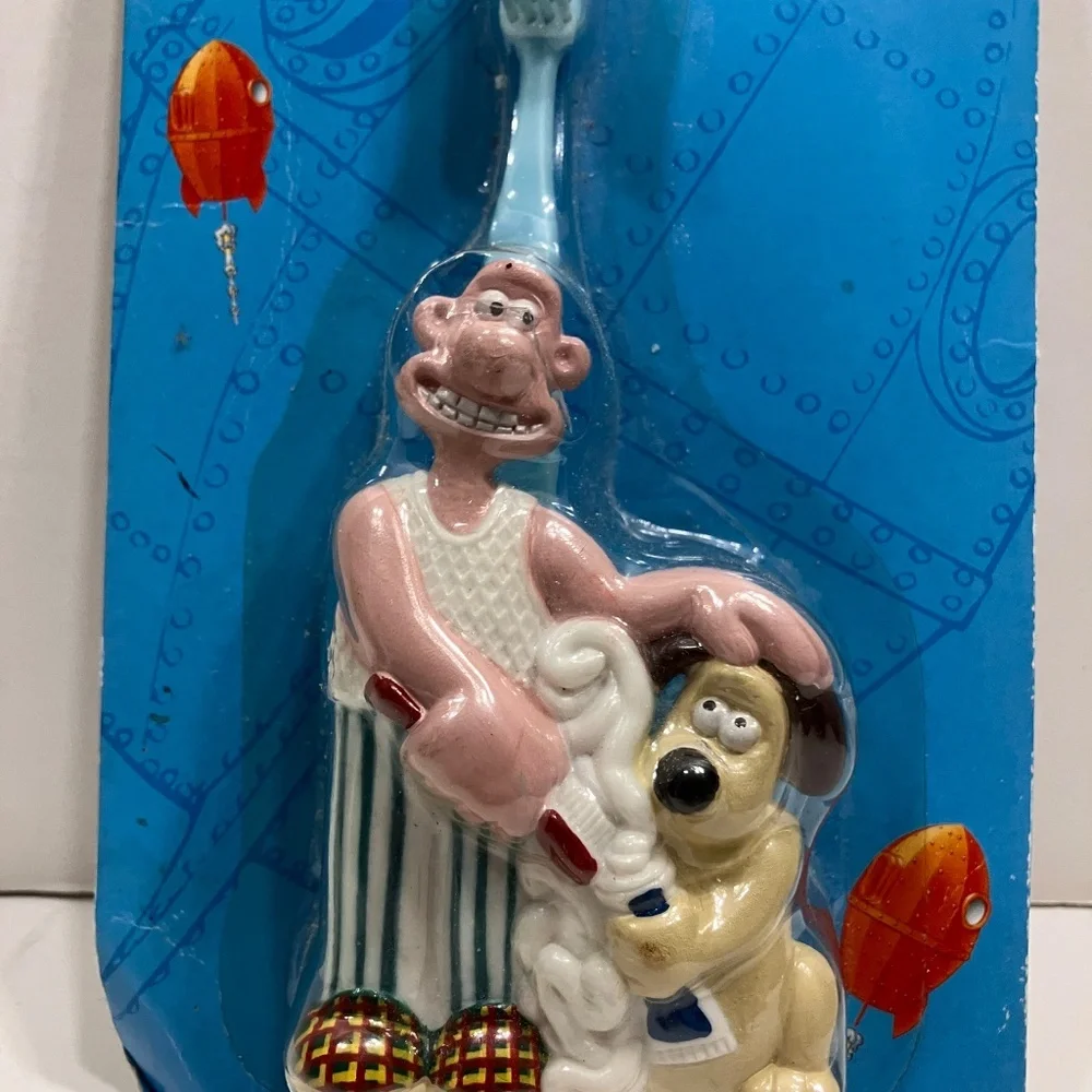 Vintage Wallace and Gromit Toothbrush Holder